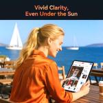 VekfulPC 13.4 inch Android 15 Tablets with Keyboard and Pen, 13 inch Large Screen Tablet with Gemini AI for Gaming, 24GB RAM+256GB ROM, 120Hz,10000mAh，Octa-Core,with Case and Pen