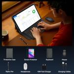 VekfulPC 13.4 inch Android 15 Tablets with Keyboard and Pen, 13 inch Large Screen Tablet with Gemini AI for Gaming, 24GB RAM+256GB ROM, 120Hz,10000mAh，Octa-Core,with Case and Pen