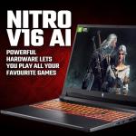 Acer Nitro V16 AI ANV16-42 Gaming Laptop - AMD Ryzen AI 7 260, 16GB, 1TB SSD, NVIDIA GeForce RTX 5070, 16" WUXGA 180Hz, Windows 11, Black