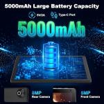 MUISOO Android 15 Tablet, 10.4 inch Tablet, Android Tablets with Keyboard Pen Case Mouse Earphone, 20GB RAM+64GB ROM (TF 1TB), 5000mAh, WiFi 6, BT5.4, Dual Cameras & Speakers, Black