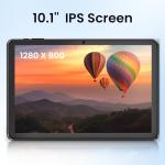 Paaxoo Android Tablet, 10.1 inch Android 15 Tablets 18GB(6+12) RAM 128GB ROM 1TB Expand, 1280x800 IPS HD Touchscreen,6000mAh Battery, Bluetooth, Dual Camera, GMS, WiFi
