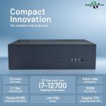 Desktop PC – Intel Core i7-12700 12th Gen • 16GB DDR4 RAM • 512GB NVMe SSD • WiFi 5 & Bluetooth 5.0 • Dual Monitor Support • Windows 11 Pro – Small Form Factor Office & Home Computer