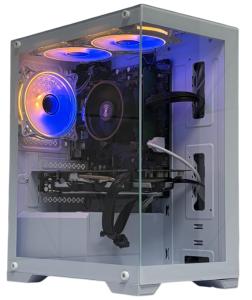 Blizzard Mini Gaming PC Desktop : AMD Ryzen 5 5500GT, GTX 1660 Super 6GB, 16GB RAM DDR4, 512GB SSD NVMe, 500W PSU 80+ Bronze, ARGB, Wi-Fi, Windows 11 Pro, White Case