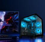 VINENIU Gaming PC Desktop Computer, AMD Ryzen 5 5500, RX6500XT 4GB Graphics, 16GB DDR4 RAM, 512GB NVMe SSD, ARGB Fans (MX570)