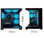 VINENIU Gaming PC Desktop Computer, AMD Ryzen 5 5500, RX6500XT 4GB Graphics, 16GB DDR4 RAM, 512GB NVMe SSD, ARGB Fans (MX570)