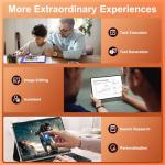 JUSYEA 2026 Tablet 10 Inch Android 15, 30GB RAM+128GB ROM/TF 2TB, 8000mAh, Parental Control, 8-Cores, Gemini AI/Widevine L1, BT5.0, 8MP+5MP, WIFI 6, Tablets Mouse and Keyboard Set-Grey