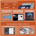 JUSYEA 2026 Tablet 10 Inch Android 15, 30GB RAM+128GB ROM/TF 2TB, 8000mAh, Parental Control, 8-Cores, Gemini AI/Widevine L1, BT5.0, 8MP+5MP, WIFI 6, Tablets Mouse and Keyboard Set-Grey