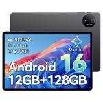 TECLAST P50T Tablet 11 Inch Android 16 Gemini AI, 90Hz IPS Display, 12GB RAM 128GB ROM(TF 1TB) T7200 Octa-core Student Tablets, Widevine L1 for Netflix, 7000mAh, 5G WiFi/BT 5.0/GPS/13MP/Face ID/3.5mm