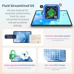 TECLAST P50T Tablet 11 Inch Android 16 Gemini AI, 90Hz IPS Display, 12GB RAM 128GB ROM(TF 1TB) T7200 Octa-core Student Tablets, Widevine L1 for Netflix, 7000mAh, 5G WiFi/BT 5.0/GPS/13MP/Face ID/3.5mm