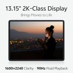 SVITOO Android Tablet 13 Inch, Large Android 16 Tablet with 4G LTE & WiFi, 8GB RAM + 32GB Expansion, 128GB Storage, 2K-Class Display 1600×2240, 90Hz, 11000mAh Battery, Widevine L1, 1-Year Warranty