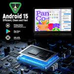 MUISOO 11.5 inch Tablet, Tablet Android 15, 2K Display Octa-Core 30GB RAM+128GB ROM (1TB TF) 8400mAh 5G WiFi 8MP+13MP Camera Widevine L1 BT5.4 Face ID Quick Charge Tablets Pad PC, Black