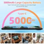 Gleeso Tablet｜Android 16 Tablet 10 Inch｜16GB RAM 1TB TF Android Tablets with Face Unlock｜Widevine L1｜BT 5.4/5G WiFi｜5MP Dual Camera, OTG Tablet PC - Black