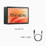 Amazon Fire HD 10 tablet (newest gen), built for relaxation, 10.1" vibrant Full HD screen, octa-core processor, 3 GB RAM, up to 13-h battery life, (2023 release), 64 GB, Black, with adverts