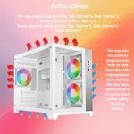 ionz Gaming PC - Desktop Computer, Ryzen 7 5700X, NVIDIA RTX 5060,16GB RAM 1TB NVMe SSD, Windows 11, 650W 80+ PSU, WiFi (Dynamic Compact, White)