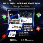 BESTTAB Tablet, Android 15 Tablet-11 Inch FHD Display, 24GB RAM 256GB ROM /2TB TF, T615 Octa-Core AI Tablets, 8000mAh/18W Fast Charge,16MP Camera, TÜV Certified HD,5G Wifi GPS, OTG, Office, Gaming02