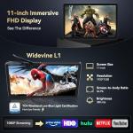 BESTTAB Tablet, Android 15 Tablet-11 Inch FHD Display, 24GB RAM 256GB ROM /2TB TF, T615 Octa-Core AI Tablets, 8000mAh/18W Fast Charge,16MP Camera, TÜV Certified HD,5G Wifi GPS, OTG, Office, Gaming02