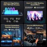 BESTTAB Tablet, Android 15 Tablet-11 Inch FHD Display, 24GB RAM 256GB ROM /2TB TF, T615 Octa-Core AI Tablets, 8000mAh/18W Fast Charge,16MP Camera, TÜV Certified HD,5G Wifi GPS, OTG, Office, Gaming02