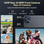 BESTTAB Tablet, Android 15 Tablet-11 Inch FHD Display, 24GB RAM 256GB ROM /2TB TF, T615 Octa-Core AI Tablets, 8000mAh/18W Fast Charge,16MP Camera, TÜV Certified HD,5G Wifi GPS, OTG, Office, Gaming02