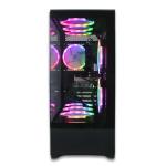XUM Vista Prebuilt Gaming PC: AMD Ryzen 5 5500, Nvidia GeForce RTX 5060 8GB, 32GB DDR4 RAM, 500GB NVMe SSD, 1TB HDD, 700W PSU 80+ Bronze, aRGB, WiFi 5, Windows 11 Home, Entry Level, Black Case