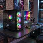 STGsivir Prebuilt Gaming PC Desktop Computer Tower, AMD Ryzen 5 3400G up to 4.2GHz, Nvidia GeForce RTX 2060 Super 8GB GDDR6, 16GB DDR4 RAM, 1TB SSD, WIFI 6, BT5.0, RGB Fan x3, Windows11 Pro