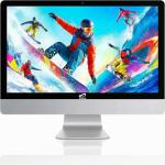 STGsivir All-in-one PC Desktop Computer, 24" FHD Display, Core i7 up to 3.9 GHz, 16GB RAM, 1TB SSD, WiFi, Bluetooth 5.0, Windows11P64, White, for Office & Entertainment