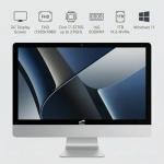 STGsivir All-in-one PC Desktop Computer, 24" FHD Display, Core i7 up to 3.9 GHz, 16GB RAM, 1TB SSD, WiFi, Bluetooth 5.0, Windows11P64, White, for Office & Entertainment