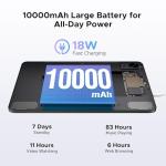 P12 Android 16 Tablets (2026), 120Hz 2.4K 12 Inch Tablet with Gemini AI, 48GB+128GB/TF 2TB, Unisoc T7280 Octa-Core, 10000mAh, 13MP+8MP, Face ID, Widevine L1, 3.5mm Headphone, Keyboard, Pen, Black