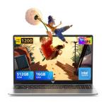 Tivique 2026 15.6 Inch FHD Laptop 12th Gen N95 Quad-Core (Processor Up to 3.4GHz) - 16GB DDR4 RAM 512GB M.2 SSD, Support Dual-Band WiFi, HDMI,USB 3.2, BT 5.2, 1200 16:9HD Display,5000mAh Long-Battery
