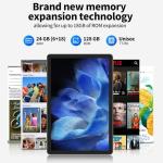 VekfulPC Android 16 Tablet 11 Inch, 24GB RAM (6+18GB Expansion) + 128GB ROM (2TB TF Support), Octa-Core Processor, 90Hz IPS Display, 8000mAh Battery,4-Year Warranty, Grey