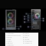 Lenovo Legion T5 Gen 8 Gaming Tower Desktop, 13th Gen Intel Core i7-13700F Processor, NVIDIA GeForce RTX 4070, 64GB DDR5 RAM, 4TB SSD, HDMl, DP, RJ-45, Wi-Fi 6, Windows 11 Home, Grey