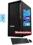 Lenovo ThinkStation P360 Desktop (12-Core Intel i7-12700, Intel UHD 770, 64GB DDR5 RAM, 4TB PCIe SSD, WiFi 6E, Bluetooth 5.1, USB KYB and Mouse, Win 11 Pro) with Dockztorm Hub