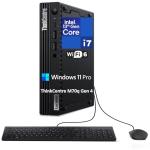 Lenovo ThinkCentre M70q Gen 4 MFF Tiny 1L Mini PC Business Desktop Computer, 13th Gen Intel 16-Core i7-13700T up to 4.9GHz, 64GB DDR4 RAM, 2TB PCIe SSD, WiFi 6, RJ45, HDMI, Windows 11 Pro Vent-HEA