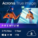 Acronis Cyber Protect Home Office 2023 | Premium | 1 TB Cloud-Space | 3 PC/Mac | 1 Year | Windows/Mac/Android/iOS | Internet Security with Backup | Activation Code by email