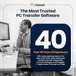 Laplink PCmover Professional 11 - Migration of your Applications, Files and Settings from an Old PC to a New PC - Data Transfer Software - Optional High Speed Ethernet Cable - 1 License