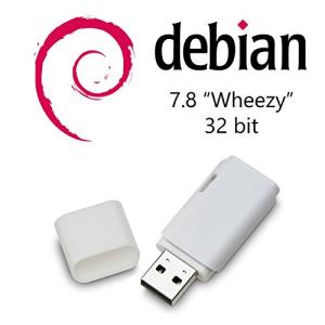 Debian 7.8 Wheezy 32Bit Full Operating System On 8GB Bootable USB [Not DVD / CD]