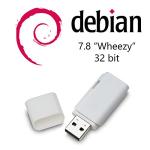 Debian 7.8 Wheezy 32Bit Full Operating System On 8GB Bootable USB [Not DVD / CD]