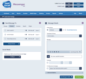 Textlocal Business Text Message Platform: 100 Credit Starter Pack [Online Code]