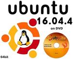 Ubuntu Linux 16 Full Operating System and Software DVD Disc - 64 Bit Latest Version Reinstall Install Computer Laptop