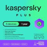 Kaspersky Plus Internet Security 2026 | 5 Devices | 1 Year | Anti-Phishing and Firewall | Unlimited VPN | Password Manager | Online Banking Protection | PC/Mac/Mobile | UK Online Code
