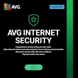 AVG Internet Security 2026 | 10 Devices | 1 Year | Activation Code by email