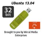 UBUNTU LINUX 13.04 FULL OPERATING SYSTEM AND SOFTWARE ON A VERBATIM 8GB (USB) STICK