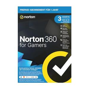 Norton 360 for Gamers 2021, Cyber Security for PC Gamers, Mac or Mobile Device | 3 Devices | 1 Year | PC/Mac/Android | Download | Activation Code in Original Packaging