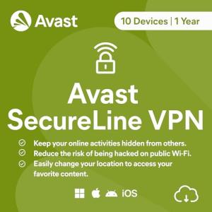 Avast SecureLine VPN 2026 | 10 Devices | 1 Year | Activation Code by email