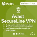 Avast SecureLine VPN 2026 | 10 Devices | 1 Year | Activation Code by email