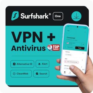 Surfshark One, VPN, Antivirus, 1 Month, Digital Code