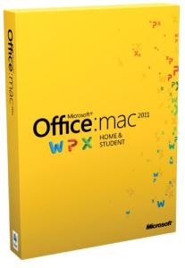 MS Office Mac Home Student 2011 Family Pack