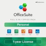 OfficeSuite Personal | 5 in 1 Office Pack | Documents, Sheets, Slides, PDF, Mail & Calendar | 1 Year License | 1 Windows PC & 2 Mobile Devices [Online Code]