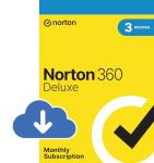 Norton 360 Deluxe 2026, Antivirus software for 3 Devices and monthly subscription with automatic renewal, Includes Secure VPN and Password Manager, PC/Mac/iOS/Android