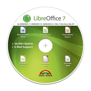 LibreOffice Suite 2025 Home and Student for - PC Software Professional Plus - compatible with Word, Excel and PowerPoint for Windows 11 10 8 7 Vista XP 32 64-Bit PC