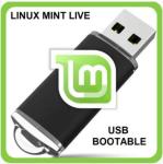 Linux MINT USB Bootable 64 bit Cinnamon Mate XCFE Live Operating System